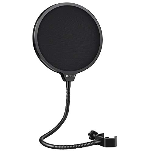 YOTTO Mikrofon Popschutz Mic Windschutz Schaum Windschutzscheibe Pop Filter für Blue Yeti, MXL, Audio Technica und andere Mikrofone von YOTTO