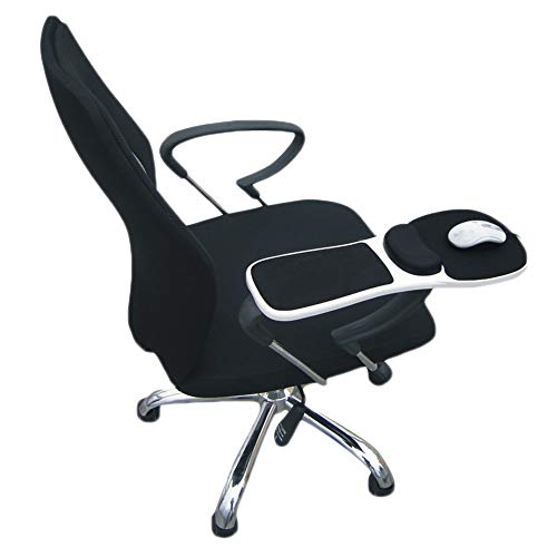 Armauflage Computer Armlehne Unterarmauflage Ergonomische Unterstützung Flexibel Handgelenkauflage Für Tisch, Büro, Stuhl, Schreibtisch,Weiß (nur für Stuhl),Einheitsgröße von YOUCAI