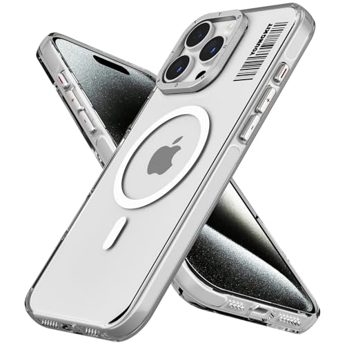 YOUNGKIT iPhone 16 Pro Hülle, [Kompatibel mit Magsafe], [Stoßfest][Schutz nach Militärstandard][Nicht vergilbend], Dünn, iPhone 16 Pro Naturtitan Hülle mit Magnet, Durchsichtig von YOUNGKIT