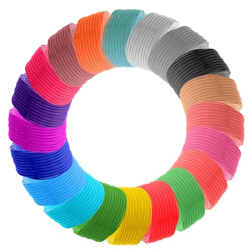 3D Stift Filament 1.75mm 20 Farben, jede Farbe 5 Meter, 3D-Stift-Filament für Anfänger und Erwachsene, insgesamt 100 Meter von YOUNTHYE