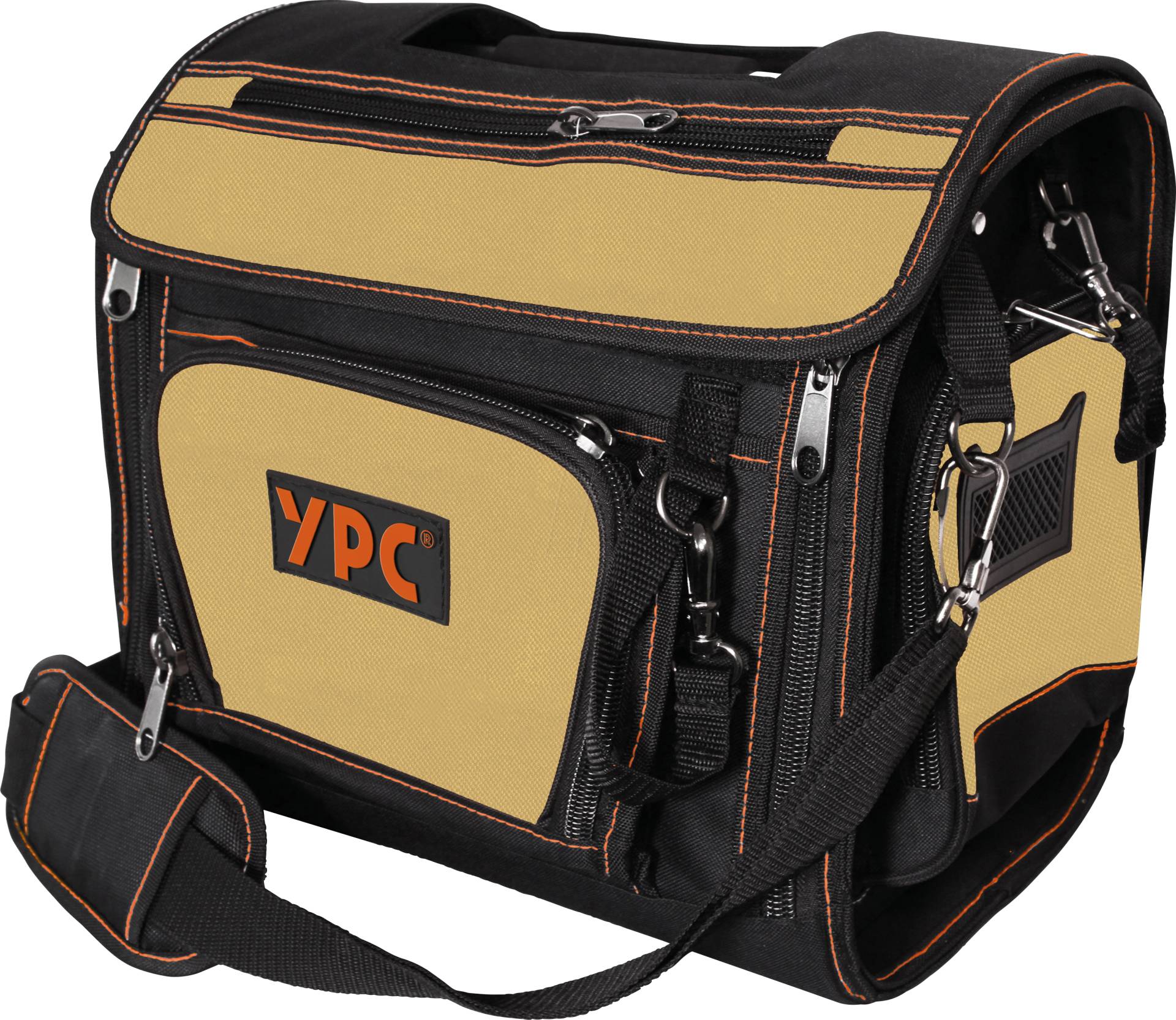 YPC BG00003BKSD - ''Foreman'' Werkzeugtasche XL, Sand-Schwarz, 37x36x27cm, 20 kg Tra von YOUR PERFECT CASE