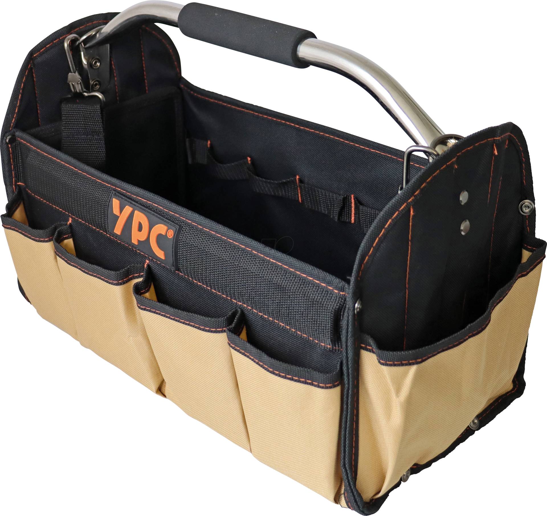 YPC BG00004BKSD - ''Carrier'' Werkzeugkorb XL, Sand-Schwarz, 40,5x30x19,5cm von YOUR PERFECT CASE