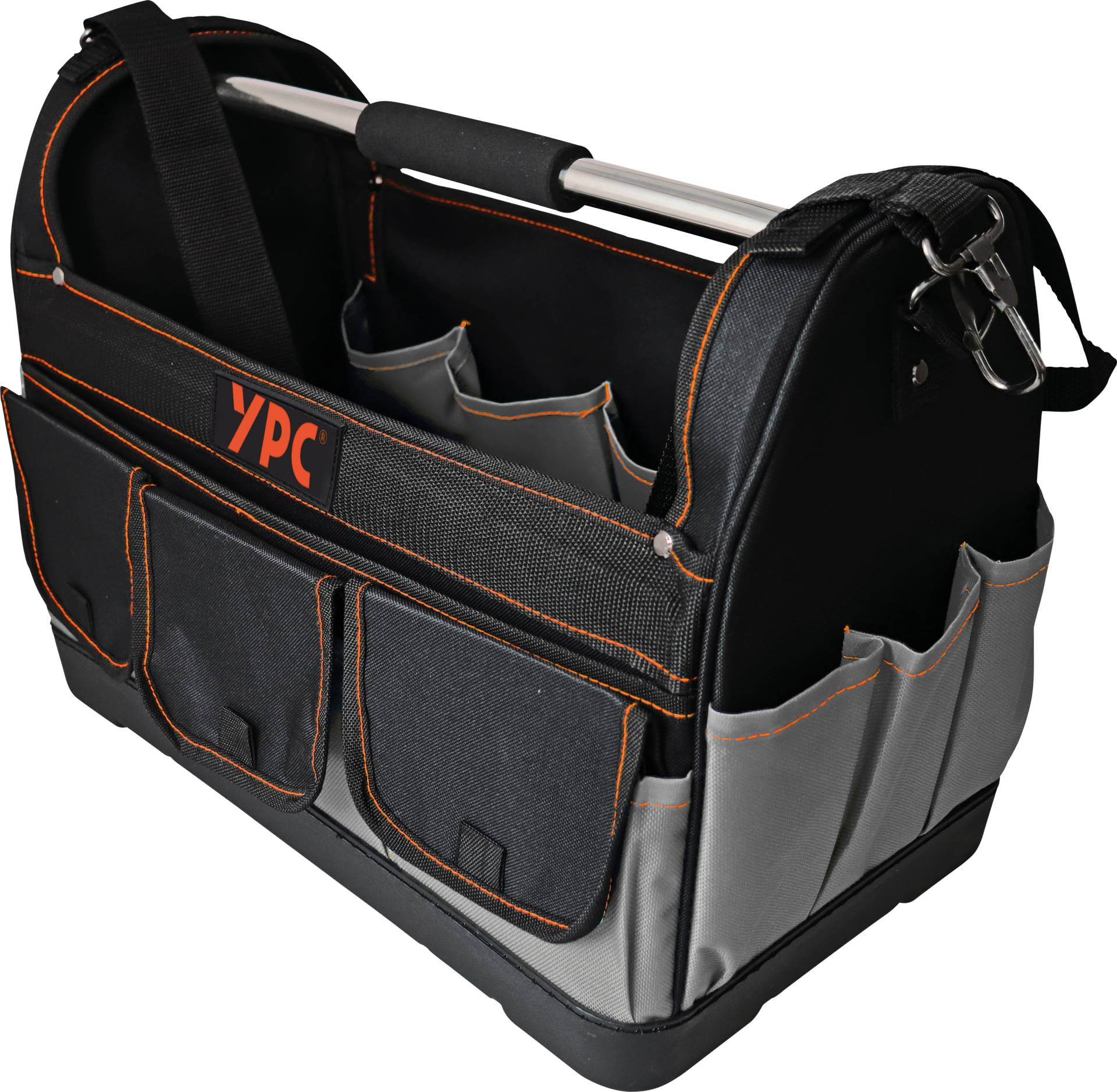 YPC BG00005BKGY - ''Pioneer'' Werkzeugkorb XXL, Grau-Schwarz, 45x35x23cm, 20 kg Trag von YOUR PERFECT CASE