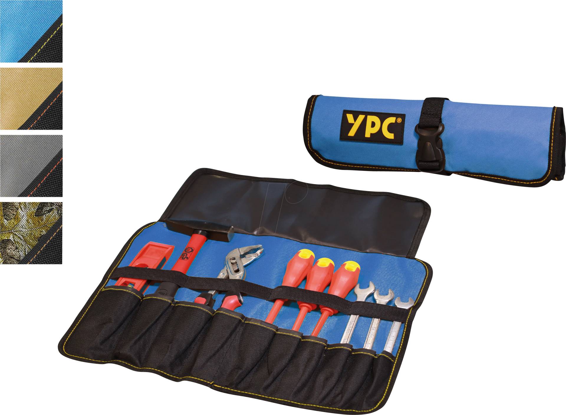 YPC BG00013BKBU - ''VarioRoll L'' Werkzeug Rolltasche, Blau-Schwarz, 45x32cm von YOUR PERFECT CASE
