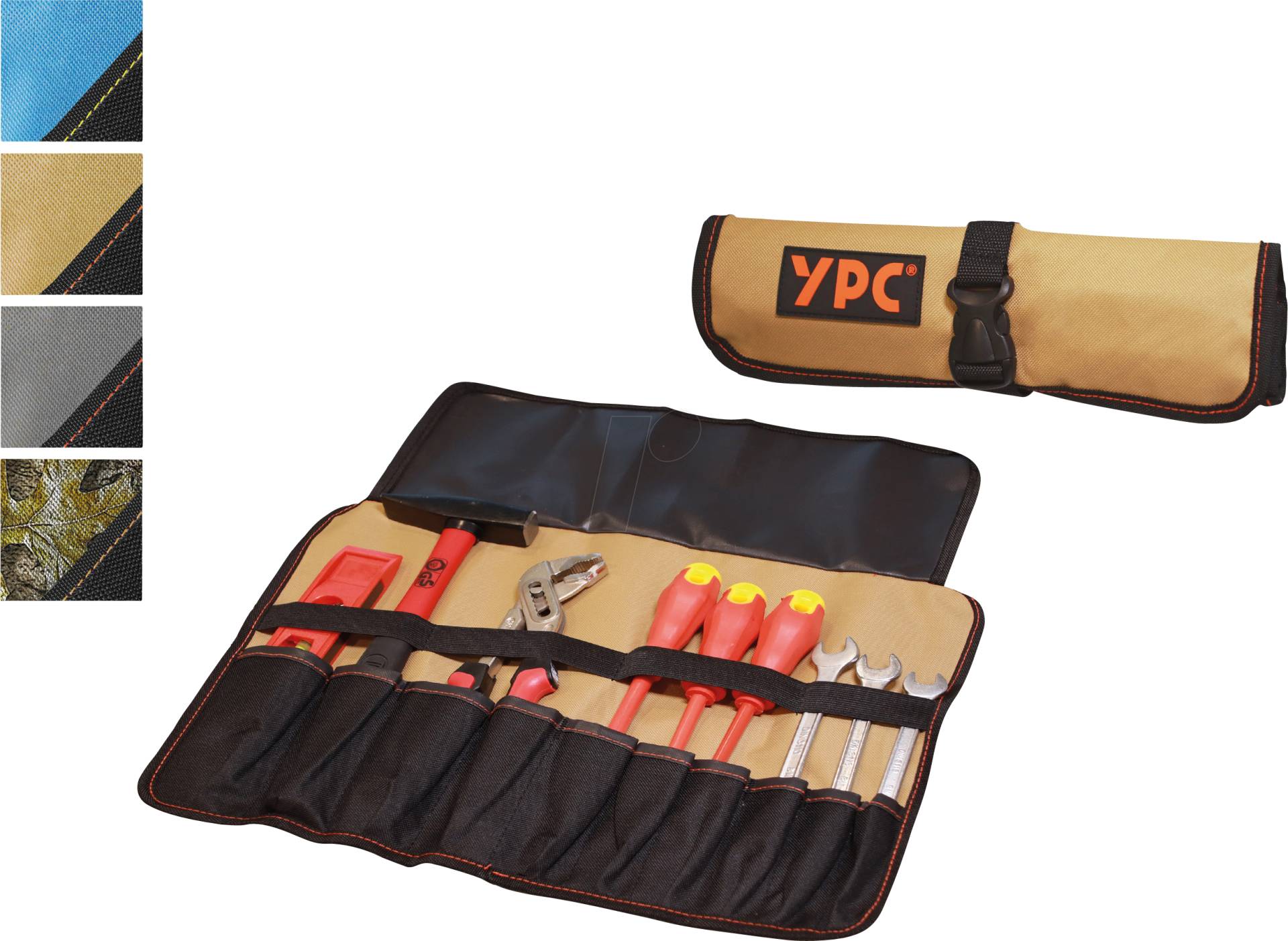 YPC BG00013BKSD - ''VarioRoll L'' Werkzeug Rolltasche, Sand-Schwarz, 45x32cm von YOUR PERFECT CASE