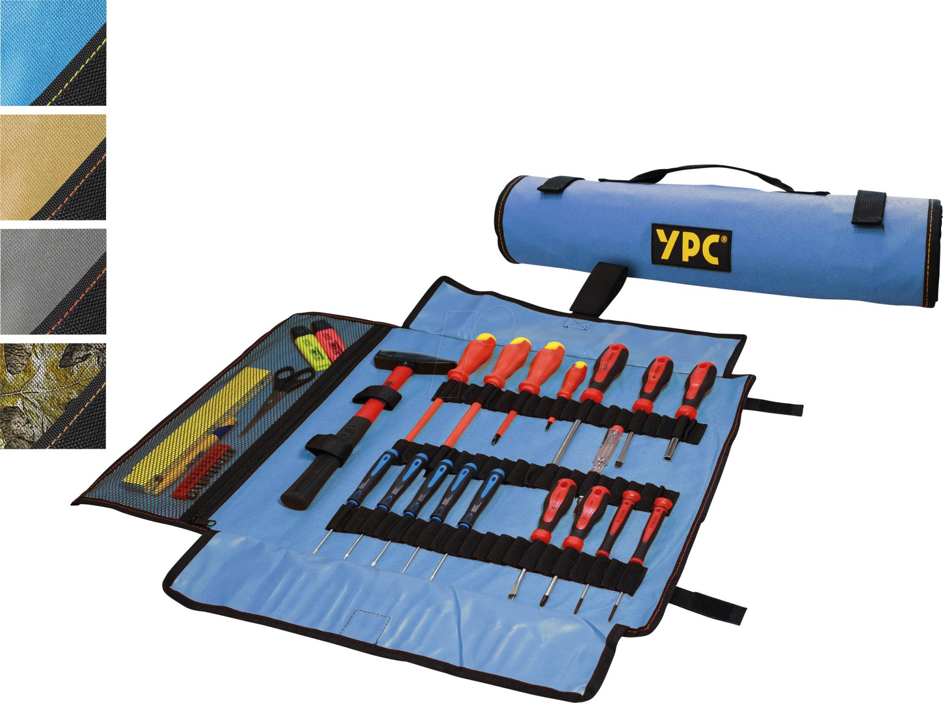 YPC BG00014BKBU - ''VarioRoll XXL'' Werkzeug Rolltasche, Blau-Schwarz, 62x44cm von YOUR PERFECT CASE