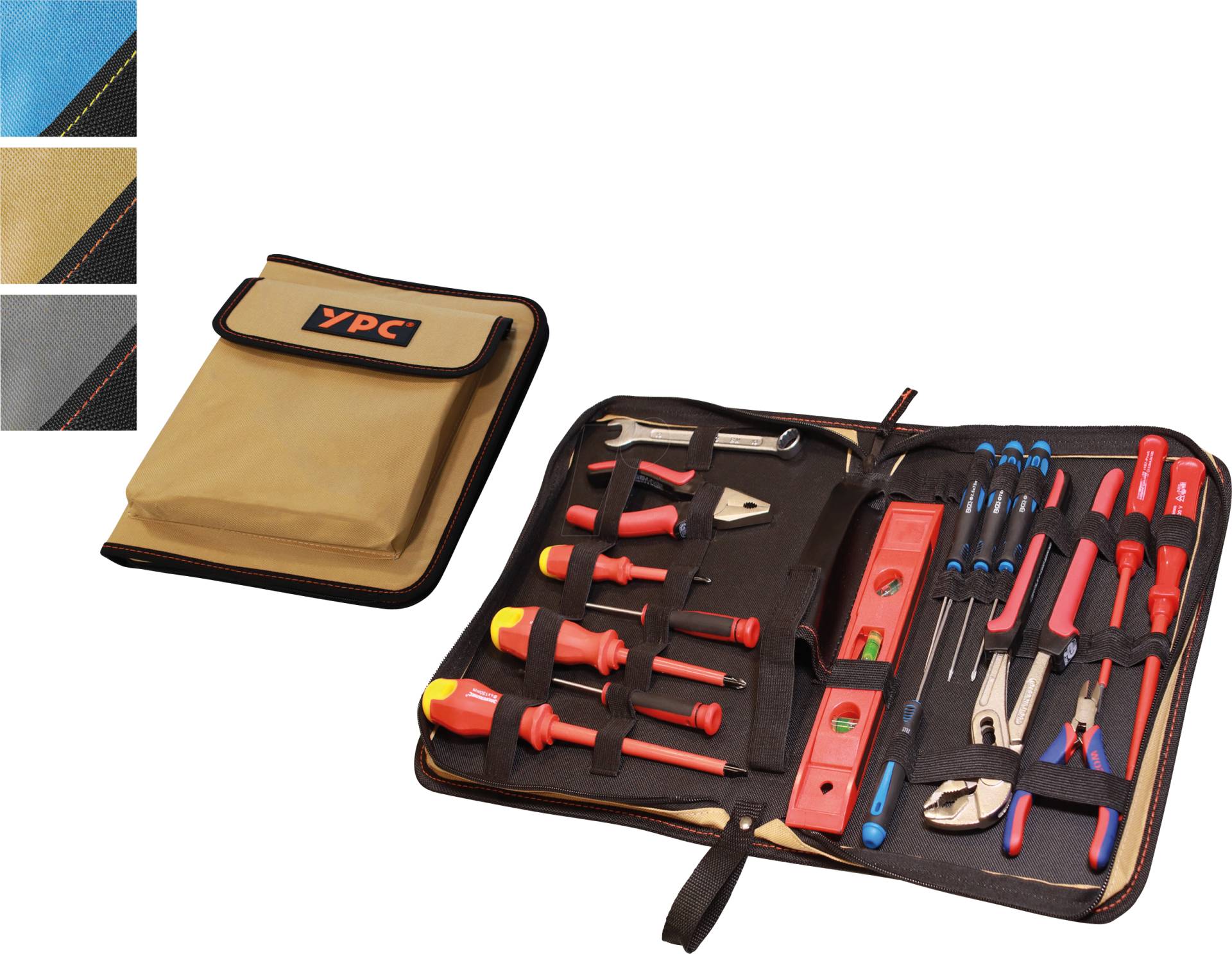 YPC BG00017BKSD - ''ZipCaddy XL'' Werkzeug Organizer, Sand-Schwarz,31x23x5cm von YOUR PERFECT CASE