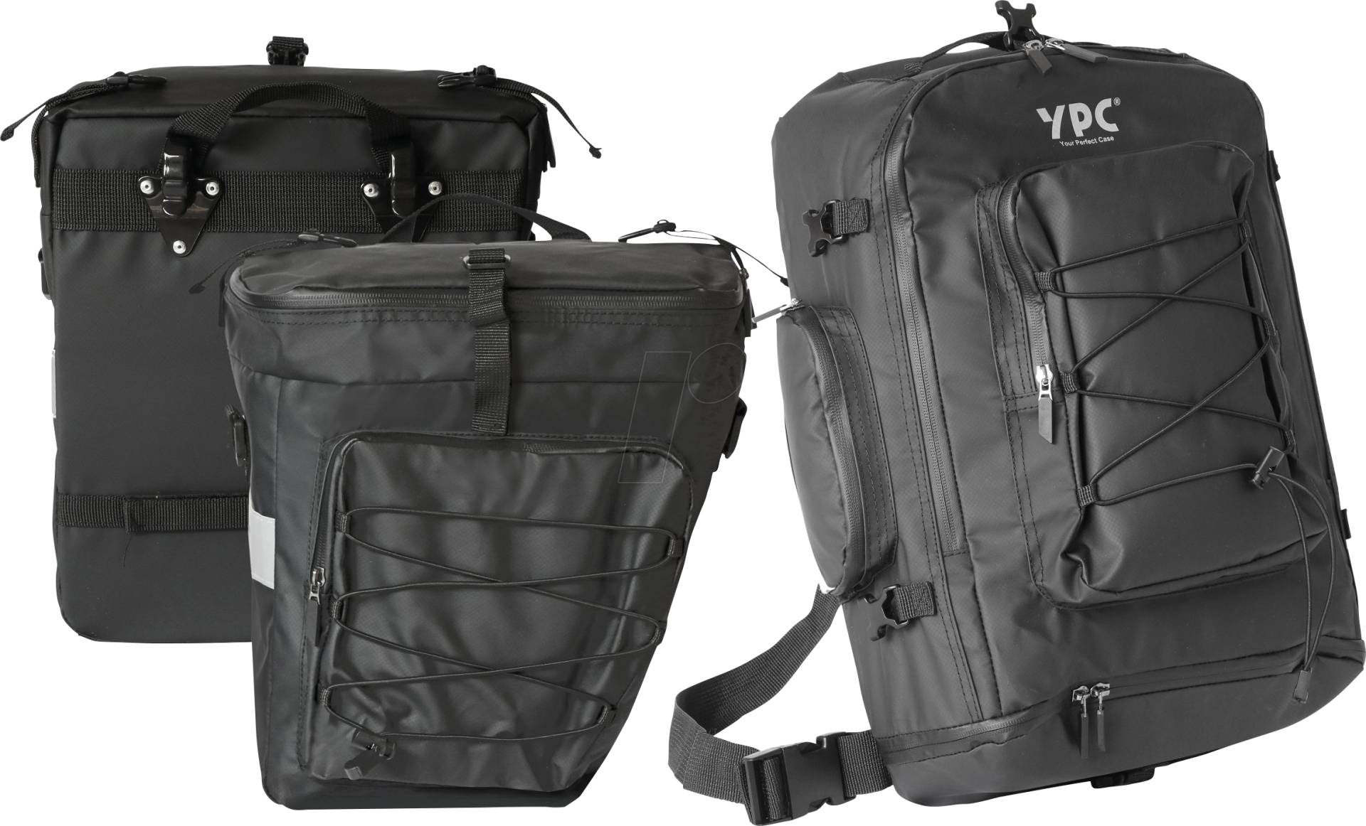 YPC BG01003BKBK - ''Voyager'' Fahrrad-Werkzeugtasche XXL, 65L, wasserdicht, 55x50x40 von YOUR PERFECT CASE