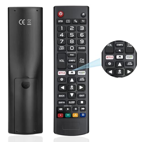 Universalfernbedienung,YOURKAY 1PCS Fernbedienung Universal für LG Smart TV, Neue Ersatzfernbedienung Universal Fernbedienung kompatibel mit LG Smart TV LCD LED 3D HDTV TV AKB75095307, AKB75095308 Universalfernbedienung,YOURKAY 1PCS Fernbedienung Universal für LG Smart TV, Neue Ersatzfernbedienung Universal Fernbedienung kompatibel mit LG Smart TV LCD LED 3D HDTV TV AKB75095307, AKB75095308 von YOURKAY