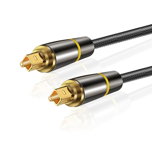 YOURKAY 2m Optisches Audiokabel, LWL Optisches Kabel Digital Audiokabel Toslink auf Toslink, Kompatibel mit LG/Samsung Soundbar, Stereoanlage, Heimkino, PS4, Xbox YOURKAY 2m Optisches Audiokabel, LWL Optisches Kabel Digital Audiokabel Toslink auf Toslink, Kompatibel mit LG/Samsung Soundbar, Stereoanlage, Heimkino, PS4, Xbox von YOURKAY