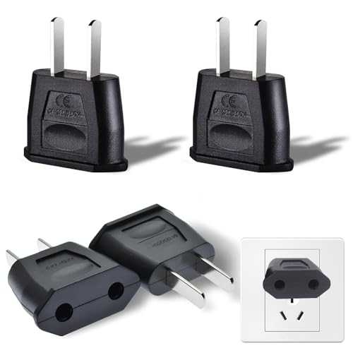 YOURKAY 4 Stück Reiseadapter,Adapter USA,EU to US Adapter,Adapter USA Deutschland Stecker,US Adapter Steckdose,Steckdosenadapter USA,Stromadapter US/Kanada/Mexiko/Japan von YOURKAY