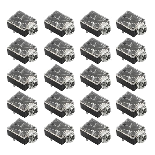 20pcs DC30V 0.5A 3.5 stereo headphone audio base 5-pin straight in dual channel PJ-324M (thread) von YOURRYONG