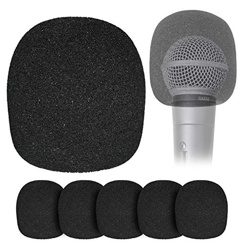 6 Stücke Pop Filter für Shure SM58 Beta58A SM48S-LC Mikrofon - Popschutz für Hand Mikrofone zur Reduzierung von Explosiven Windgeräuschen von YOUSHARES (6 Pcs) von YOUSHARES