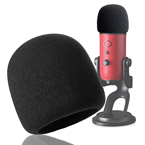 Blue Yeti Pop Filter - Mikrofon Popschutz Windschutz Schaumstoff für Blue Yeti, Yeti Pro von YOUSHARES (Schwarz） von YOUSHARES