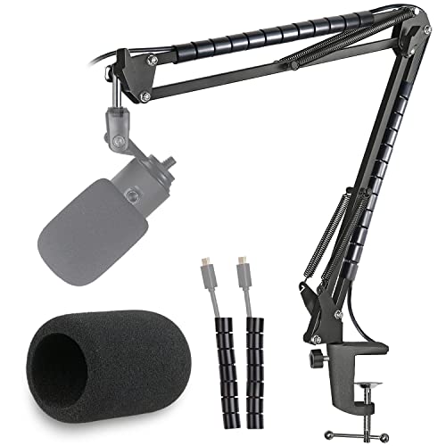 Fifine K669 Mikrofonarm mit Popschutz, Boom Arm Microphone Arm und Flexibler Kabelkanal Kompatibel mit Fifine K669 669B USB Mikrofon Mikrofonständer von YOUSHARES von YOUSHARES