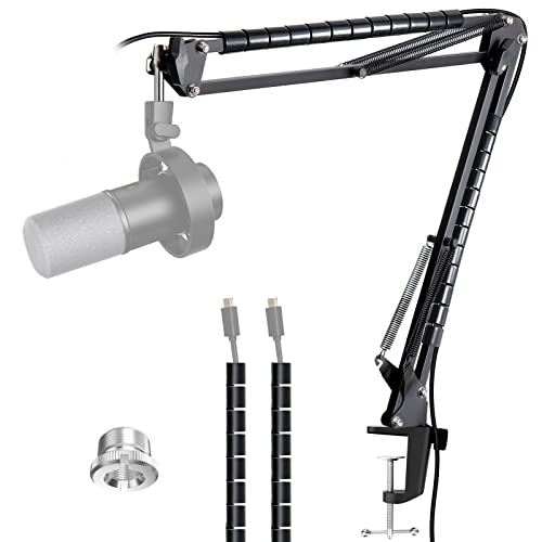 Mikrofon-Galgenarm für fünfziges Mikrofon mit Kabelmanagement, verstellbarer Scheren-Mikrofonständer, kompatibel mit Fifine K688/K658/AM8/A6V/A8/AM6 USB-Gaming-Mikrofonen von YOUSHARES von YOUSHARES