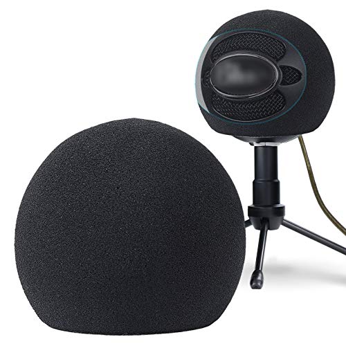 YOUSHARES Blue Snowball Pop Filter – anpassbare Windschutzscheiben-Schaumstoffabdeckung für Mikrofon, verbessert Blue Snowball iCE Mikrofon Audio Qualität von YOUSHARES