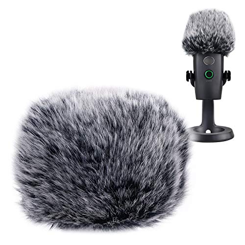 YOUSHARES Blue Yeti Nano Popschutz Mikrofon Fell Windschutz Pop-Schutz - Microphone Pop Filter Windscreen Muff für Blue Yeti Nano Mikrofon von YOUSHARES