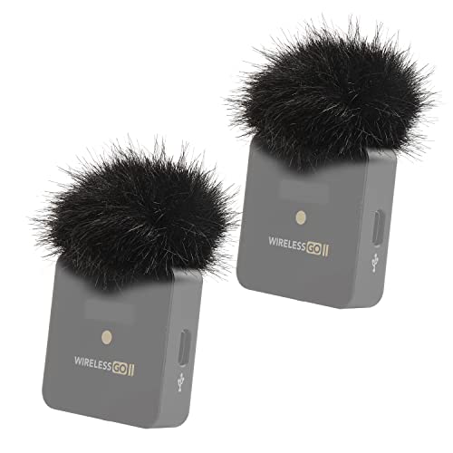 YOUSHARES Mikrofon Windschutz Kompatibel mit RODE Wireless Go 2, Professioneller Pop Filter Entwickelt für RODE Compact Wireless Microphone System (2PCS) von YOUSHARES