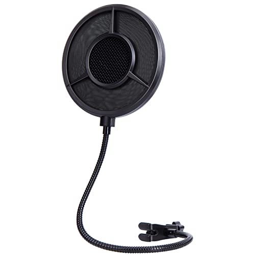 YOUSHARES Popschutz Mikrofon 6-Lagen Pop filter – Mikrofon Popschutz Schallschutz kompatibel mit Blue Yeti, HyperX QuadCast, Razer Seiren und anderen Mic, Metall Windschutz Mikrofon Pop Schutz von YOUSHARES