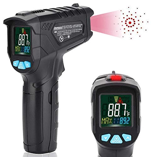 Infrarot Thermometer, IR Pyrometer -50 bis +550 (-58 bis +1022) mit Alarmfunktion IR Laser Digital Thermometer Berührungslos Temperaturmessgerät Temperaturmesser von YOUTHINK