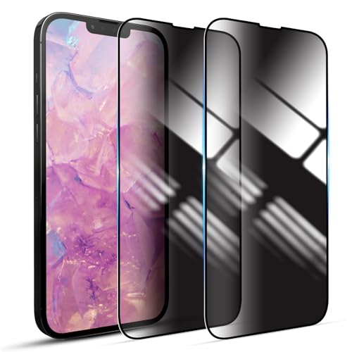 YOUULAR [2 Packung Sichtschutz-Displayschutzfolie für iPhone 12/iPhone 12 Pro Gehärtete Glasfolie, Anti-Spion, kratzfest, glänzende Oberfläche, kratzfest, hohe Empfindlichkeit, Schwarz YOUULAR [2 Packung Sichtschutz-Displayschutzfolie für iPhone 12/iPhone 12 Pro Gehärtete Glasfolie, Anti-Spion, kratzfest, glänzende Oberfläche, kratzfest, hohe Empfindlichkeit, Schwarz von YOUULAR