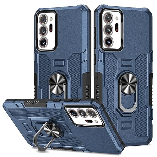 YOUULAR Hülle für Samsung Galaxy Note 20 Ultra Metall CD Muster Ringhalter Handyhülle Stoßfest Anti-Drop Schutzhülle Handyhülle Samsung Note20 Ultra 5G Militär Hüllen [Unterstützung Autohalterung] von YOUULAR