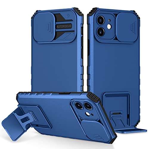 YOUULAR Hülle für iPhone 12 dimensionale Halterung Telefonhülle, Schiebefenster Handyhülle Bumper, stoßfeste Schutzhülle für iPhone 12 6.1 Militär Hüllen Blau YOUULAR Hülle für iPhone 12 dimensionale Halterung Telefonhülle, Schiebefenster Handyhülle Bumper, stoßfeste Schutzhülle für iPhone 12 6.1 Militär Hüllen Blau von YOUULAR