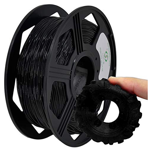 YOYI YOYI 95A TPU Filament 1.75,3D Drucker Flexible Filament TPU 1.75mm 0.8kg Toleranz beim Durchmesser liegt bei +/- 0,02mm, Schwarz von YOYI YOYI
