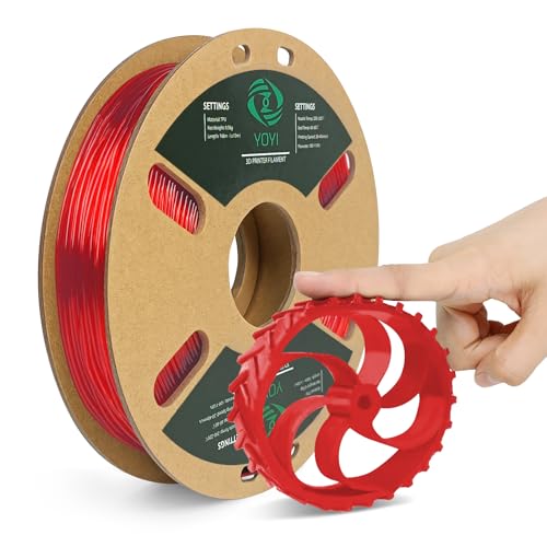 YOYI YOYI TPU Filament 1.75mm,3D Drucker Filament TPU Flexible 1.75mm 0.5kg Toleranz beim Durchmesser liegt bei +/- 0,02mm (TPU Rosa 0.5KG) von YOYI YOYI