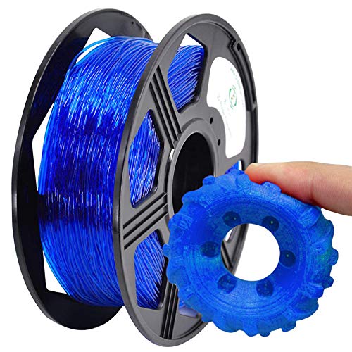 YOYI YOYI TPU Filament 1.75mm,3D Drucker Filament TPU Flexible 1.75mm 0.8kg Toleranz beim Durchmesser liegt bei +/- 0,02mm (TPU Blau) von YOYI YOYI