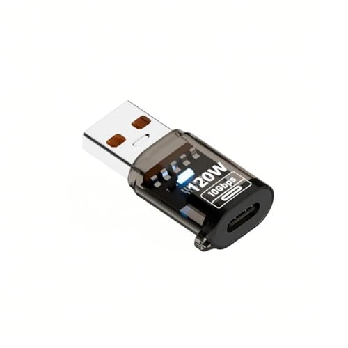 YPREWY Multifunktionaler Hochgeschwindigkeits-USB-auf-Typ-C-Konverter, 120 W, 10 Gbit/s, Dateiübertragung mit Kopfhörerkompatibilitäten YPREWY Multifunktionaler Hochgeschwindigkeits-USB-auf-Typ-C-Konverter, 120 W, 10 Gbit/s, Dateiübertragung mit Kopfhörerkompatibilitäten von YPREWY