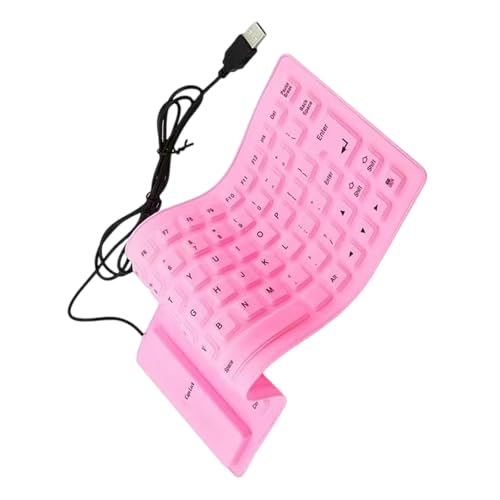 YPREWY USB-Silikon-Tastaturen, 85 Tasten, flexibel, rollt geräuschlos, staubdicht für Notebook und PC von YPREWY