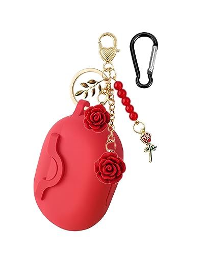 Niedliche Hülle für Beats Studio Buds/Studio Buds + Silikon-Schutzhülle 2021/2023, [sicheres Schloss] Cool Kawaii Frauen Mädchen Teenager mit Schlüsselanhänger für New Beats Studio EarBuds + Hülle von YQGFashbf