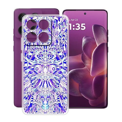 YQINHHME Hülle für Motorola Edge 60 (6.67 Zoll) Stoßfest Anti-Kratzer Transparent Handyhülle Case, Ultradünne Flexible Silikon TPU Bumper Schutzhülle Cover für Motorola Edge 60 - Spiegelbild von YQINHHME