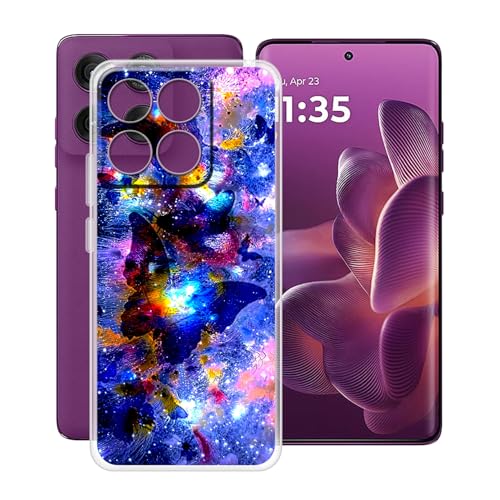 YQINHHME Hülle für Motorola Edge 60 (6.67 Zoll) Stoßfest Anti-Kratzer Transparent Handyhülle Case, Ultradünne Flexible Silikon TPU Bumper Schutzhülle Cover für Motorola Edge 60 - XT146 von YQINHHME