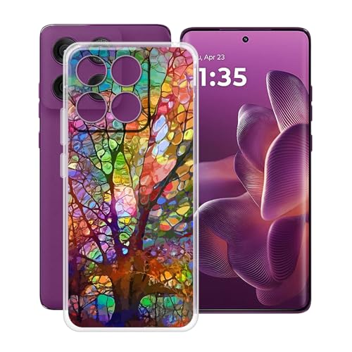 YQINHHME Hülle für Motorola Edge 60 Pro (6.70 Zoll) Stoßfest Anti-Kratzer Transparent Handyhülle Case, Ultradünne Flexible TPU Bumper Schutzhülle Cover für Motorola Edge 60 Pro - WMB74 von YQINHHME