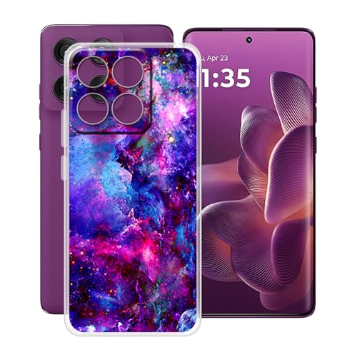 YQINHHME Hülle für Motorola Edge 60 Pro (6.70 Zoll) Stoßfest Anti-Kratzer Transparent Handyhülle Case, Ultradünne Flexible TPU Bumper Schutzhülle Cover für Motorola Edge 60 Pro - Wunderschön von YQINHHME