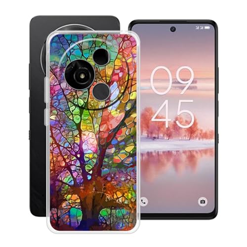 YQINHHME Hülle für TCL 60 NXTpaper (6.80 Zoll) Stoßfest Anti-Kratzer Transparent Handyhülle Case, Ultradünne Flexible Silikon TPU Bumper Schutzhülle Cover für TCL 60 NXTpaper - WMB74 von YQINHHME