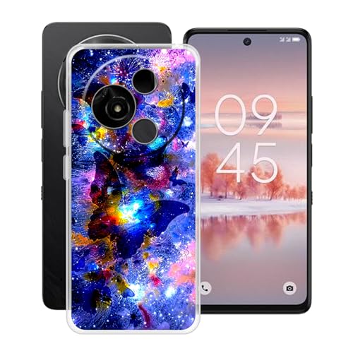 YQINHHME Hülle für TCL 60 NXTpaper (6.80 Zoll) Stoßfest Anti-Kratzer Transparent Handyhülle Case, Ultradünne Flexible Silikon TPU Bumper Schutzhülle Cover für TCL 60 NXTpaper - XT146 von YQINHHME