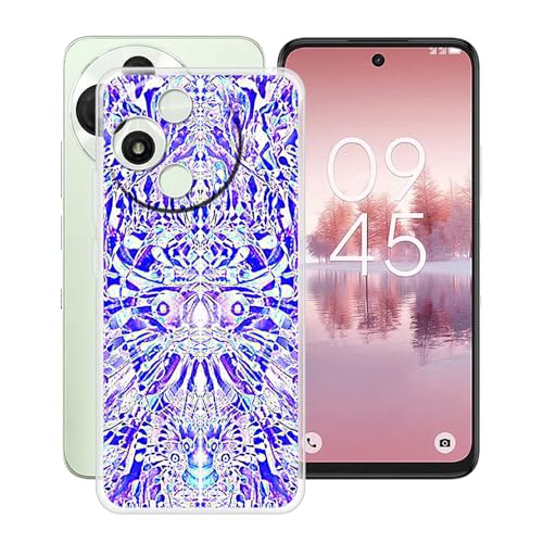 YQINHHME Hülle für TCL 60 SE NxtPaper 5G (6.7 Zoll) Stoßfest Anti-Kratzer Transparent Handyhülle Case, Ultradünne Flexible TPU Bumper Schutzhülle Cover für TCL 60 SE NxtPaper 5G - Spiegelbild von YQINHHME