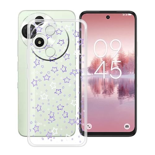 YQINHHME Hülle für TCL 60 SE NxtPaper 5G (6.7 Zoll) Stoßfest Anti-Kratzer Transparent Handyhülle Case, Ultradünne Flexible TPU Bumper Schutzhülle Cover für TCL 60 SE NxtPaper 5G - XT35 von YQINHHME