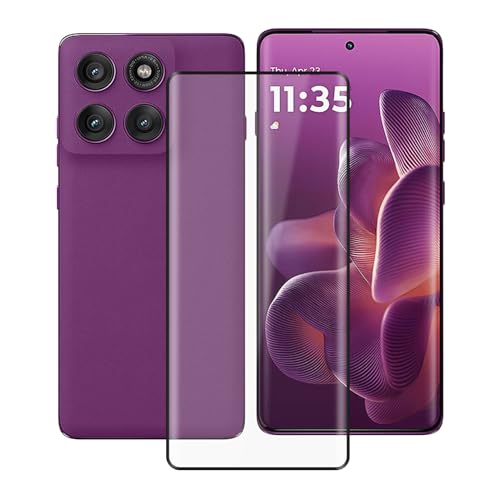 YQINHHME für Motorola Edge 60 Schutzfolie (6.67 Zoll), [1 Stück] Original Design Ultradünne klare Displayschutzfolie, Keine Blasen Kratzfest Gehärtetem Glasfolie für Motorola Edge 60 von YQINHHME