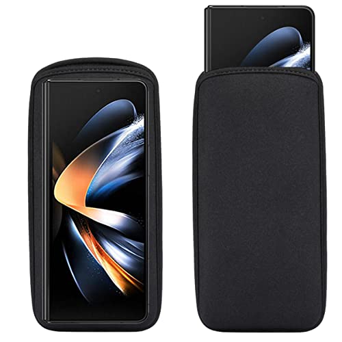 YQODSZ [2 Stück Handyhülle für Samsung Galaxy Z Fold 4 2022 / Z Fold 3 2021, Neopren, wasserdicht, stoßdämpfend, Schwarz YQODSZ [2 Stück Handyhülle für Samsung Galaxy Z Fold 4 2022 / Z Fold 3 2021, Neopren, wasserdicht, stoßdämpfend, Schwarz von YQODSZ