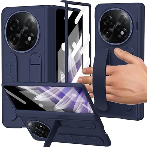 YQODSZ Schutzhülle für Oppo Find N5 mit Handschlaufe, All-Inclusive-Hülle mit Kickstand Scharnierschutz, Displayschutz, Kameraschutz, Handschlaufe, Schutzhülle für Oppo Find N5, Blau YQODSZ Schutzhülle für Oppo Find N5 mit Handschlaufe, All-Inclusive-Hülle mit Kickstand Scharnierschutz, Displayschutz, Kameraschutz, Handschlaufe, Schutzhülle für Oppo Find N5, Blau von YQODSZ