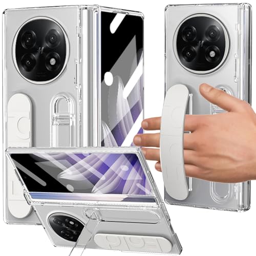 YQODSZ Schutzhülle für Oppo Find N5 mit Handschlaufe, All-Inclusive-Hülle mit Ständer, Scharnierschutz, Displayschutz, Kameraschutz, Handschlaufe, Schutzhülle für Oppo Find N5, transparent von YQODSZ