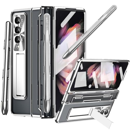 YQODSZ Schutzhülle für Samsung Galaxy Z Fold 3, transparente Hülle mit S-Stift- und Stifthalter, einteiliges Design mit Scharnierschutz, integriertem Displayschutz, Ständer, All-Inclusive, schlanke YQODSZ Schutzhülle für Samsung Galaxy Z Fold 3, transparente Hülle mit S-Stift- und Stifthalter, einteiliges Design mit Scharnierschutz, integriertem Displayschutz, Ständer, All-Inclusive, schlanke von YQODSZ