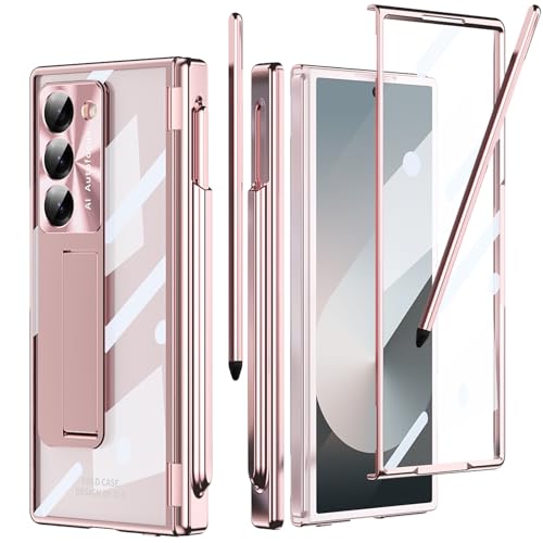 YQODSZ Schutzhülle für Samsung Galaxy Z Fold 6, mit S-Stifthalter und schlankem Eingabestift, All-Inclusive-kristallklare Hülle mit Ständer, Scharnierschutz, Displayschutz, Kameraschutz, Abdeckung für YQODSZ Schutzhülle für Samsung Galaxy Z Fold 6, mit S-Stifthalter und schlankem Eingabestift, All-Inclusive-kristallklare Hülle mit Ständer, Scharnierschutz, Displayschutz, Kameraschutz, Abdeckung für von YQODSZ