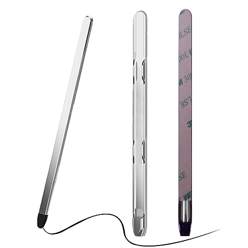 YQODSZ für Samsung Galaxy Z Fold 5 S Pen & Pen Halter, Slim Lightweight PC Z Fold 5 S Stifthalter Neue Stylus Hochempfindliche & Präzision Silikonspitze Kapazitiver Stift für Z Fold 5 Silber von YQODSZ
