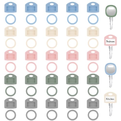 YQQYG 40 Stück Schlüsselkappen, Silikon Schlüsselkappen Eckig Rund, Flexible Key Caps, Schlüssel-Kappen Schlüsselmarkierung mit 40 Stück Etikett YQQYG 40 Stück Schlüsselkappen, Silikon Schlüsselkappen Eckig Rund, Flexible Key Caps, Schlüssel-Kappen Schlüsselmarkierung mit 40 Stück Etikett von YQQYG